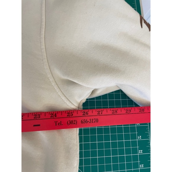 Vintage Ecko Unltd Mens XL Sherpa Lined Zip Up Hoodie Cream Rhino Graphic Y2K - Picture 5 of 6